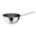 Colander with Long Handle in Stainless Steel