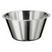Flat Bottom Mixing Bowl in Stainless Steel