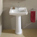 Universal Noble Pedestal Bathroom Sink in White