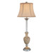 34.5" One Light Table Lamp in Textured Silver