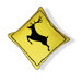 Reindeer Crossing Pillow