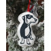 Hello Doxie Cut Out Ornament