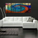 Abstract by Ash Carl Metal Wall Art in Tie Dye - 23.5" x 60"
