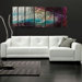 Abstract by Ash Carl Metal Wall Art in Gray Multi - 23.5" x 60"
