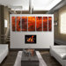Abstract by Ash Carl Metal Wall Art in Red - 23.5" x 60"
