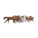 Wild Horses Metal Wall Sculpture