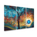 Aqua Burn Metal Wall Hanging