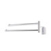 Quid Wall Mounted Double Towel Bar in Chrome
