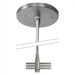 4" Single-Post Power Feed Canopy for 2-Circuit Monorail - For Use with Remote Transformers