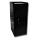 Black Side Half Locker-2 Dr With Shelf