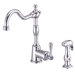 Opulence Single Handle Centerset Kitchen Faucet with Spray