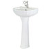 Brielle Single Hole Pedestal Sink in White