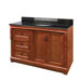 Naples 48" Bathroom Vanity with Left Drawers in Warm Cinnamon