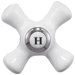 Porcelain Straight Supply Stops Cross Handles