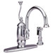 Deck Mount One Handle Centerset Kitchen Faucet with Spiral Handle