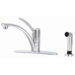 Parisa One Handle Centerset Kitchen Faucet with Side Spray