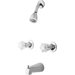 03 Series Dual Control Tub and Shower Faucet with Classic Acrylic Windsor Handles
