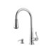 Ashfield One Handle Centerset Pull-Out Kitchen Faucet with Soap Dispenser