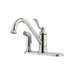 Portland One Handle Centerset Kitchen Faucet with Deck Plate and Single Post Mounting Ring