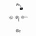 Colony Soft Diverter Bath Tub/Shower Faucet Valve with Three Metal Lever Handles
