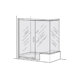 Euro Frameless Pivot Door Panel With 90% Return Panel