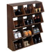 Stackable Dark Walnut Mud Bins (One Row)