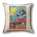 Classic Sci-fi Illustration Amazing Stories Pillow Cover - War of the Worlds