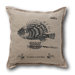Retro-Futuristic Artifacts Airship Leonidas Pillow Cover
