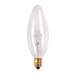 25W Incandescent Torpedo Chandelier Bulb with E12 Base in Clear