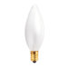25W Incandescent Torpedo Chandelier Bulb in Frost