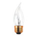 40W Incandescent Flame Tip Chandelier Bulb with Medium E26 Base in Clear
