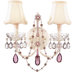 A La Mode Two Light Wall Sconce in Cream