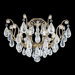 Versailles Rock Crystal 8 Light Semi Flush Mount