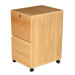 Modular Real Oak Wood Veneer  Two-Drawer Mobile File Cabinet