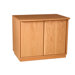 Modular Real Oak Wood Veneer 29.5" Oak Panel Enclosed Storage Cabinet