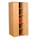 Modular Real Oak Wood Veneer Oak Panel Enclosed Storage Cabinet