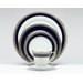 Crestwood Cobalt Platinum 20 Piece Dinnerware Set