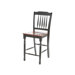 Durham Counter Height Dining Chair in Rich Cherry and Black