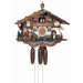 17" Bavarian Chalet with Beer Drinkers, Dancing Couple and Water Wheel