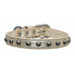 Silver Stud Dog Collar in Pearl
