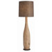 Trump Natural Wood / Rustic Iron Floor Lamp