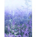 Modern Murals Wildflower Mural in Purple