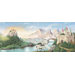 Enchanted Kingdom Castle Mural in Multi
