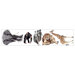Jungle Animals Free Style Peel and  Stick Wall Decal in Multi