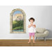 Castle on a Hill Window Wall Decal