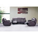 Three Piece Top Grain Leather Reclining Sofa Set