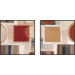Rust Block Framed Art (Set of 2)