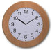 Opal Slim Wooden Clock in Natural Brown