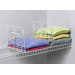 Closet Organization Small Ventilated Shelf Divider in White