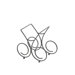 Bordeaux 3 Bottle Tabletop Wine Rack